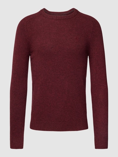 MCNEAL Strickpullover mit Label-Stitching Rot meliert 2