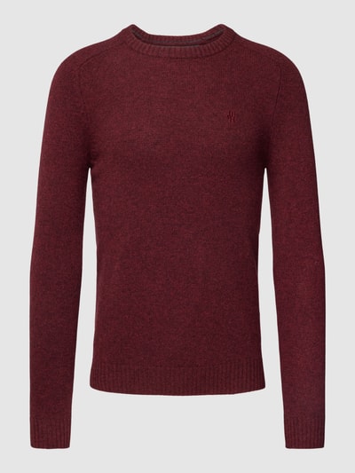 MCNEAL Gebreide pullover met labelstitching Rood gemêleerd - 2