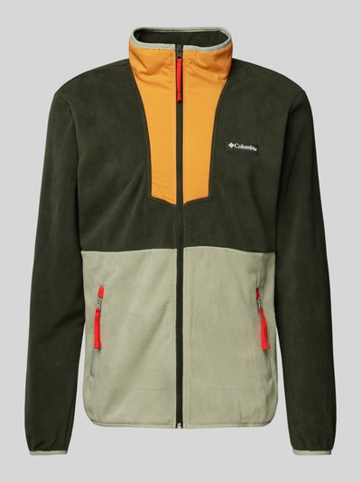 COLUMBIA Fleecejacke mit Label-Patch Modell 'SEQUOIA' Oliv 2