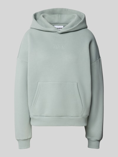Review Hoodie met labelstitching Bleu - 2