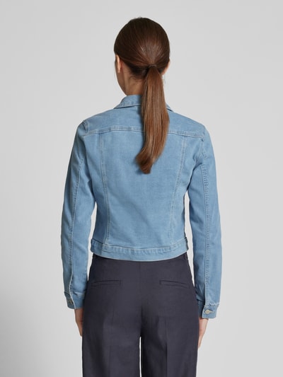 Vero Moda Regular Fit Jeansjacke mit Baumwoll-Anteil Modell 'LUNA' Jeansblau 5