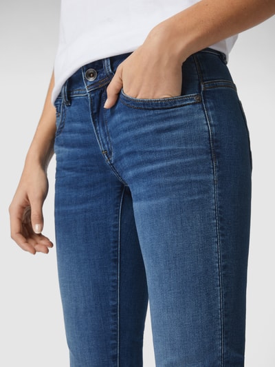 G-Star Raw Straight fit jeans met trensje met knoop Jeansblauw - 3