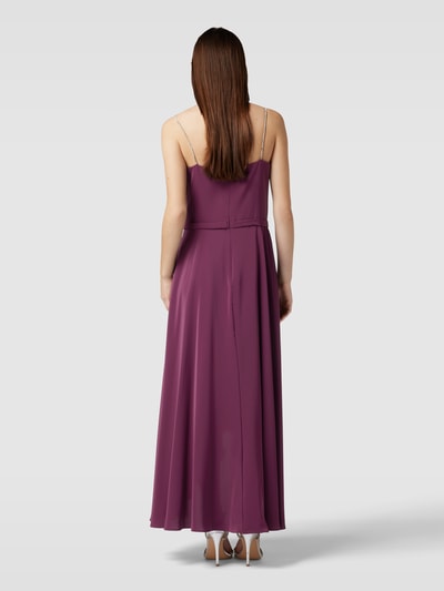 V.M. Abendkleid mit Wasserfall-Ausschnitt Bordeaux 5