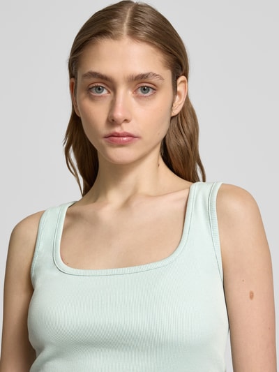 Review Tanktop met vierkante hals Bleu - 3