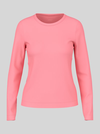 Marc Cain Shirt met lange mouwen met afgeronde zoom van puur katoen Felroze - 2