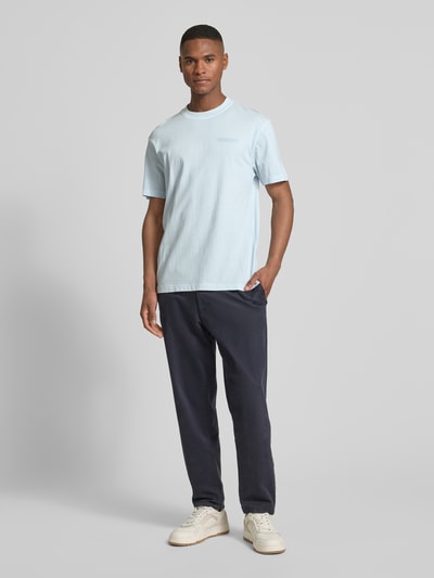 Tom Tailor Denim T-shirt o kroju relaxed fit z czystej bawełny Jasnoniebieski 1