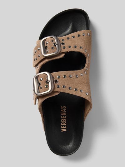 Verbenas Sandalette aus Leder Modell 'RANDELL SERRAJE TACHAS' Beige 3