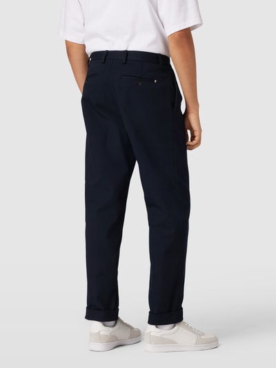 Tommy Hilfiger Stoffen broek met persplooien, model 'GREENWICH' Marineblauw - 5