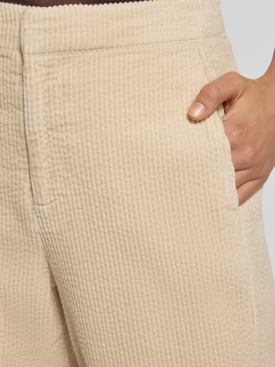 mbyM Spodnie sztruksowe z elastycznym pasem model ‘Picana’ Beżowy 3