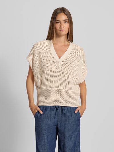 OPUS Pullunder mit V-Ausschnitt Modell 'Pekina' Sand 4