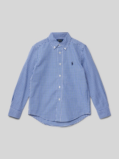 Polo Ralph Lauren Kids Freizeithemd mit Button-Down-Kragen Bleu 1