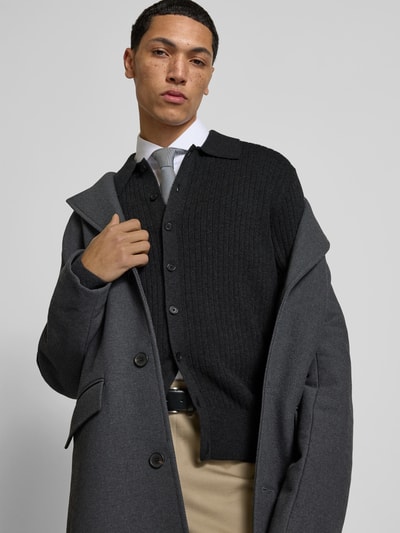 Filippa K Strickjacke mit Knopfleiste Black 3