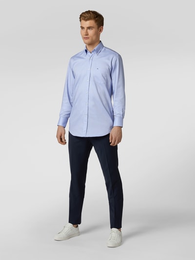 Paul & Shark Koszula biznesowa o kroju Slim Fit z kołnierzykiem typu button down Jasnoniebieski 1