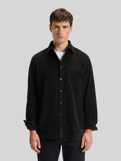 BOSS Orange Regular Fit Freizeithemd aus reiner Baumwolle Modell 'RELEGANT_6_M'
 Black 4