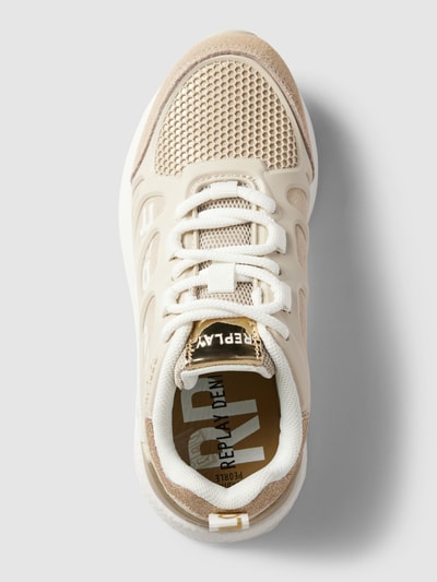 Replay Sneakers met labeldetails, model 'MAZE' Goud gemêleerd - 3