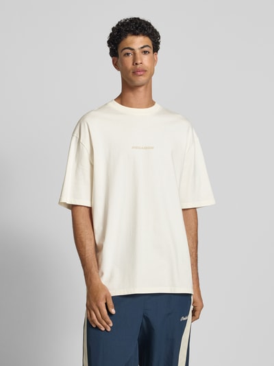 Pegador Oversized T-shirt met labelprint, model 'Colne' Ecru - 5