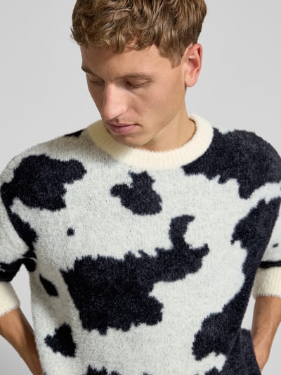 ANOTHER COTTON LAB Sweter z dzianiny z okrągłym dekoltem Biały 3