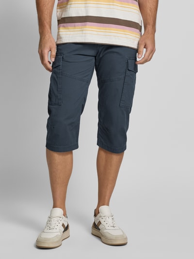 s.Oliver BLACK LABEL Relaxed fit bermuda van katoenmix Antraciet - 4