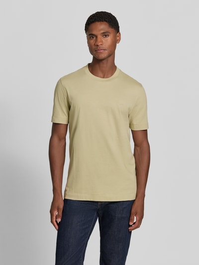 BOSS Regular Fit T-Shirt aus reiner Baumwolle Modell 'Thompson' Hellgruen 4