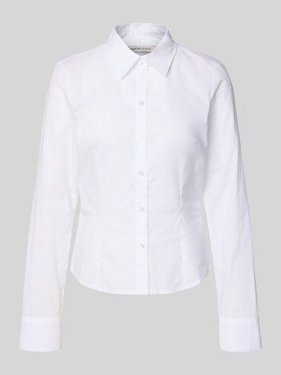 Tom Tailor Denim Bluzka koszulowa wąska z czystej bawełny Biały 2