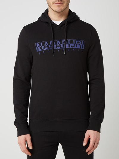 Napapijri Hoodie met logoprint, model 'Bolanos' Zwart - 4