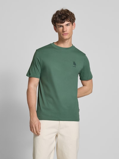 Blend T-Shirt mit Stitching-Detail Modell 'JEPPE' Oliv 4