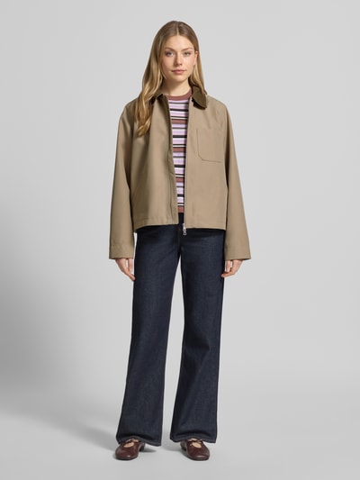 Samsøe Samsøe Jacke mit Zweiwege-Reißverschluss Modell 'ROBINSON' Beige 1