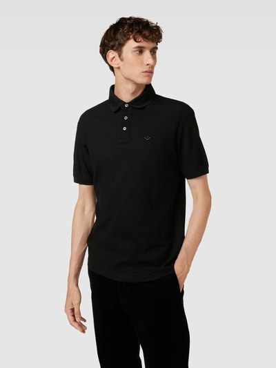 Emporio Armani Poloshirt met labelstitching Zwart - 4