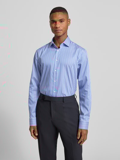 SEIDENSTICKER REGULAR FIT Regular fit zakelijk overhemd van katoen met kentkraag Koningsblauw - 4