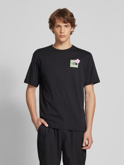 The North Face T-Shirt mit Label-Print Black 5