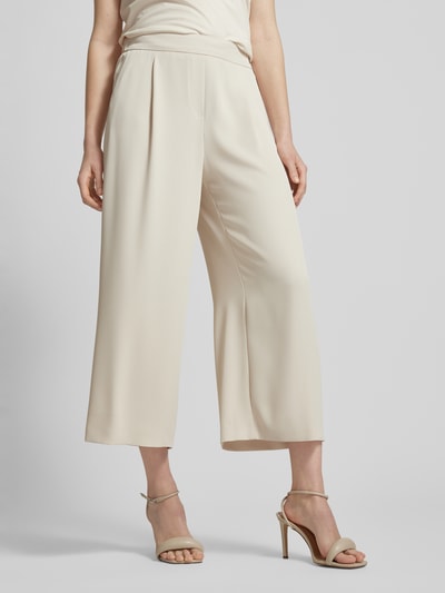 Jake*s Collection Wide Leg Culotte mit Bundfalten Ecru 4