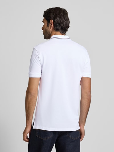 Christian Berg Men Regular Fit Poloshirt mit Reißverschluss Weiss 5