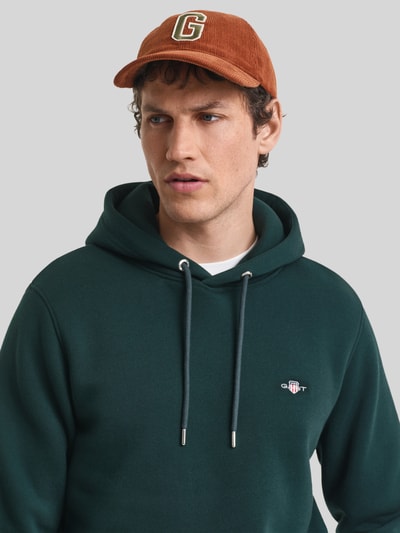 GANT Regular Fit Hoodie aus Baumwoll-Mix Dunkelgruen 3