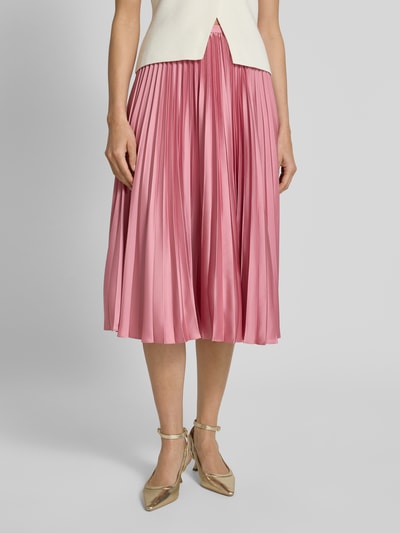 Lauren Ralph Lauren Knielanger Plisseerock aus Satin Modell 'SUZU' Altrosa 4