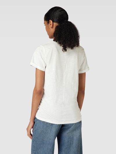 Soyaconcept T-Shirt mit V-Ausschnitt Modell 'Babette' Offwhite 5