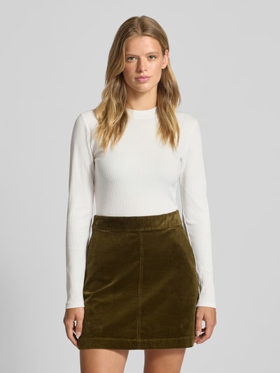 Marc O'Polo Denim Slim Fit Langarmshirt aus Baumwoll-Mix Weiss 4