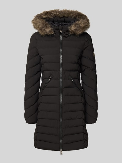 Superdry Regular Fit Steppmantel mit Kunstfellbesatz Modell 'Fuji' Black 2