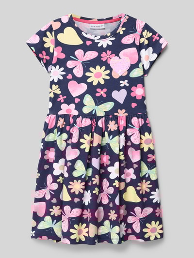 DANAMADE T-shirtjurk met pailletten Marineblauw - 1