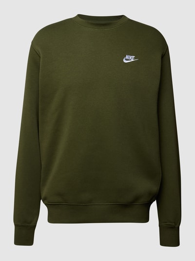 Nike Sweatshirt mit Label-Stitching Oliv 2