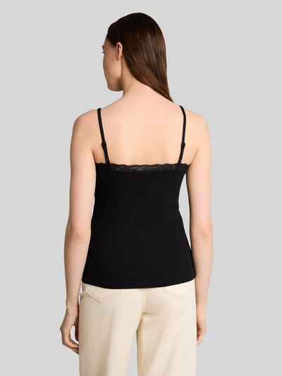 Tom Tailor Denim slim fit top van katoenmix Zwart - 5