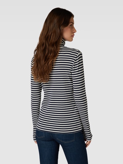 Gant Rollkragenpullover mit Streifenmuster Marine 5