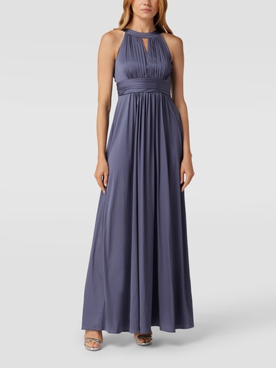 Jake*s Cocktail Abendkleid mit amerikanischem Ausschnitt Rauchblau 4