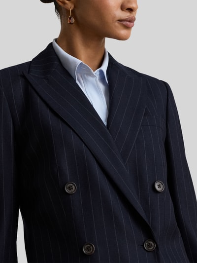 Lauren Ralph Lauren Regular Fit Longblazer aus Wolle mit Schulterpolstern Marine 3