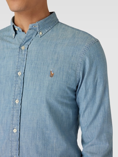 Polo Ralph Lauren Slim fit vrijetijdsoverhemd in denimlook Jeansblauw - 3