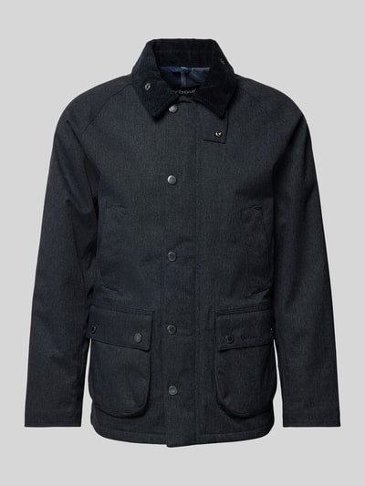 Barbour Jack met platte kraag, model 'WINTER BEDALE' Marineblauw - 2