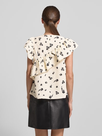 Essentiel Antwerp Loose Fit Bluse mit Rüschendetails Modell 'JOOJOO' Offwhite 5