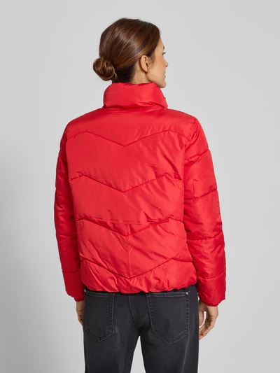 Vero Moda Regular Fit Steppjacke mit Stehkragen Modell 'LIGARIO' Rot 5