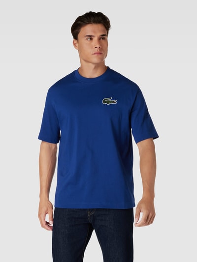 Lacoste T-Shirt mit Logo-Stitching Blau 4