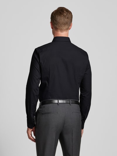 HUGO Slim fit zakelijk overhemd van katoen, model 'Jenno' Zwart - 5