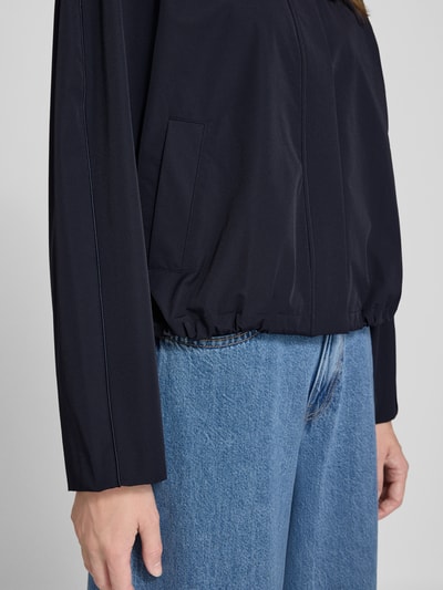 Someday Blouson met blinde ritssluiting, model 'Nortia' Marineblauw - 3